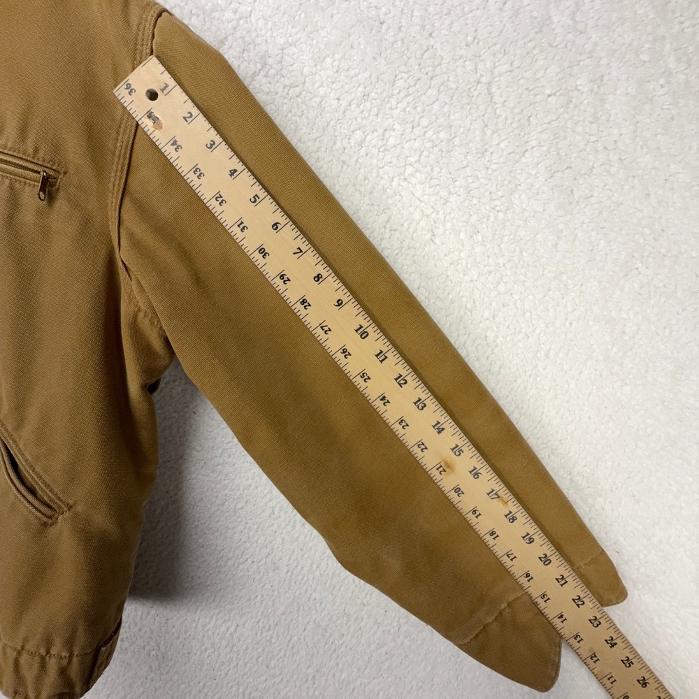 Carhartt Detroit Jacket Blanket Lined Mens Large 42 J01 BRN‎ Brown - Picture 9 of 16